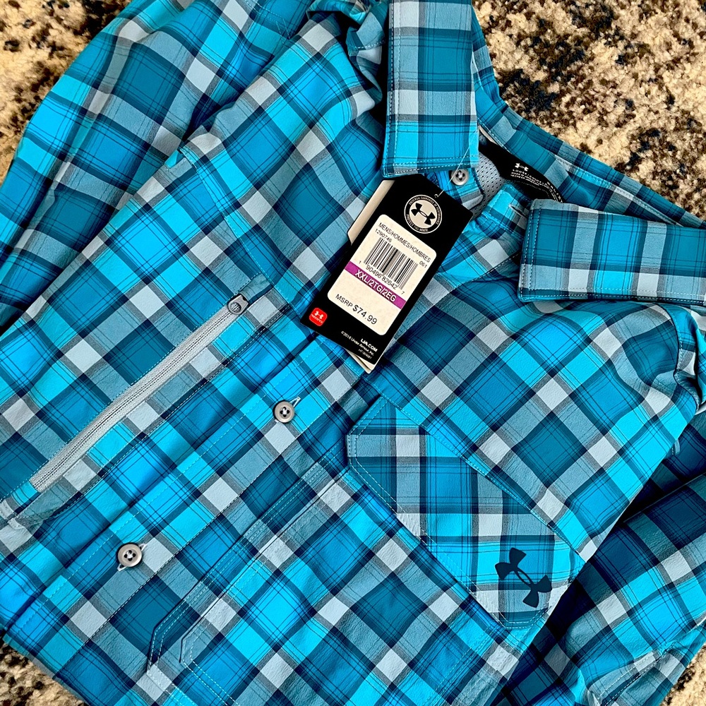 Brand new / never worn under armour long sleeve button up